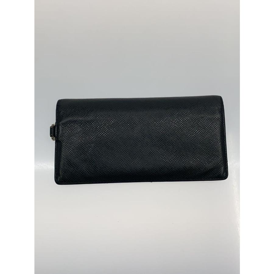 LOUIS VUITTON◇ポルト・フォイユ・アコルディオン_タイガ/レザー/BLK