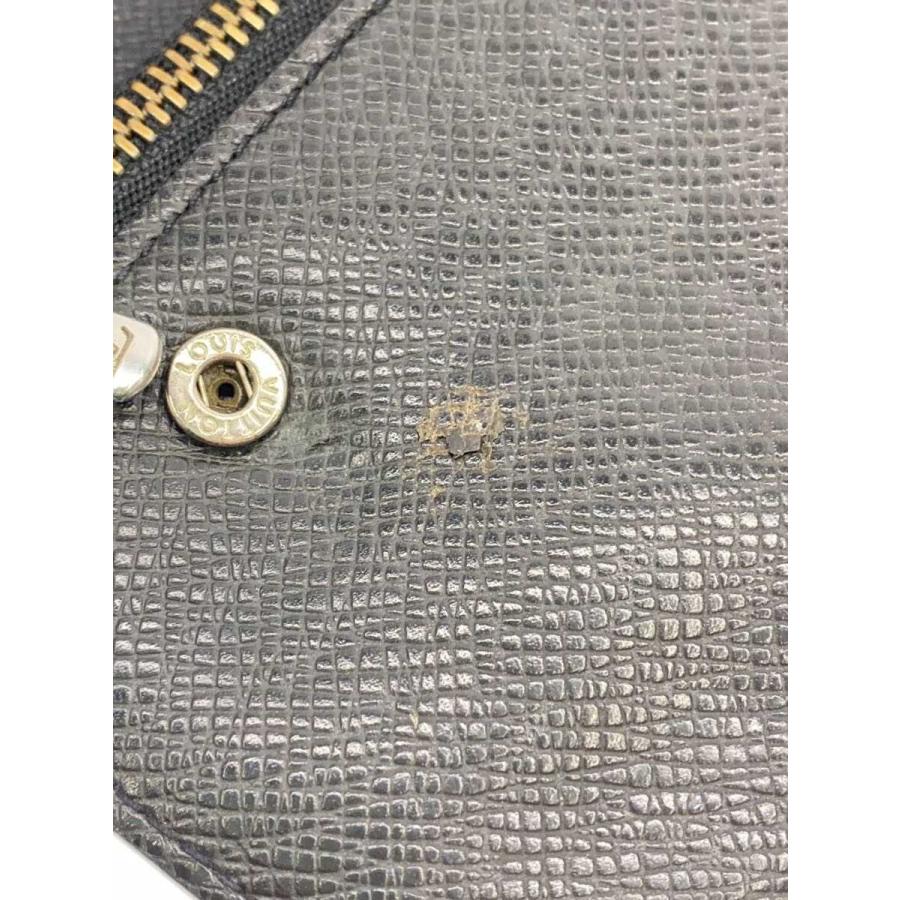 LOUIS VUITTON◇ポルト・フォイユ・アコルディオン_タイガ/レザー/BLK
