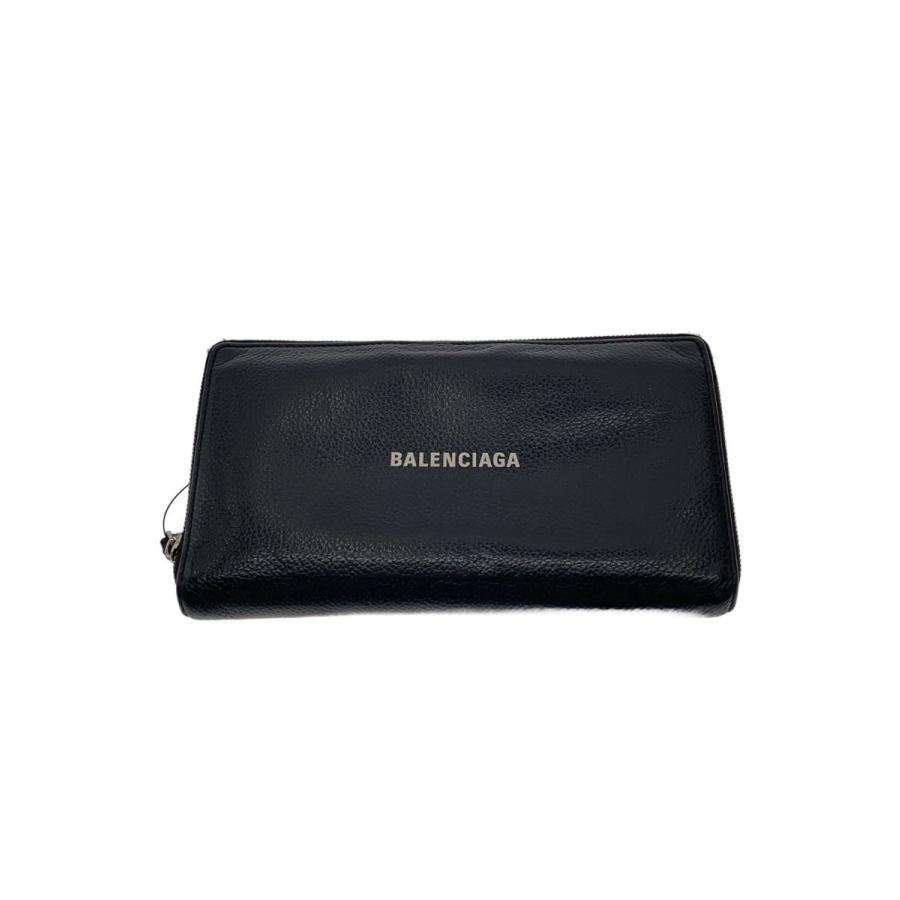BALENCIAGA 長財布 BALENCIAGA◇長財布/レザー/BLK/メンズ : セカンドストリートYahoo!店