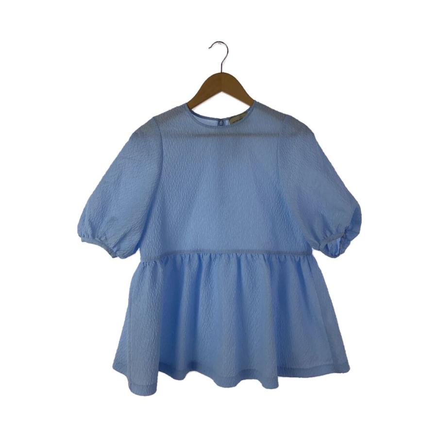 UNITED ARROWS◇AIRY ジャカード 5SL ペプラムブラウス/38 