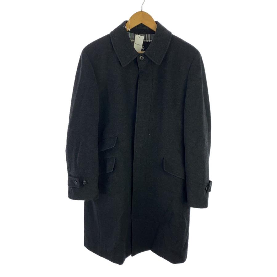 BURBERRY BLACK LABEL◇コート/L/ウール/BLK/BMC50-700-08 BURBERRY BLACK LABEL◇コート/L/ウール/BLK/BMC50-700-08