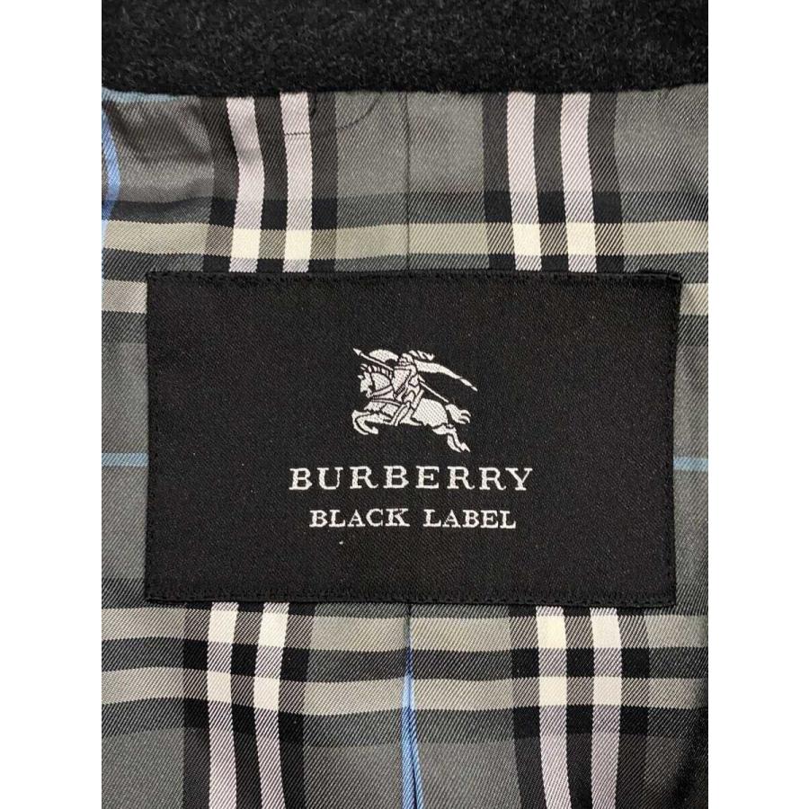 BURBERRY BLACK LABEL◇コート/L/ウール/BLK/BMC50-700-08 BURBERRY BLACK LABEL◇コート/L/ウール/BLK/BMC50-700-08