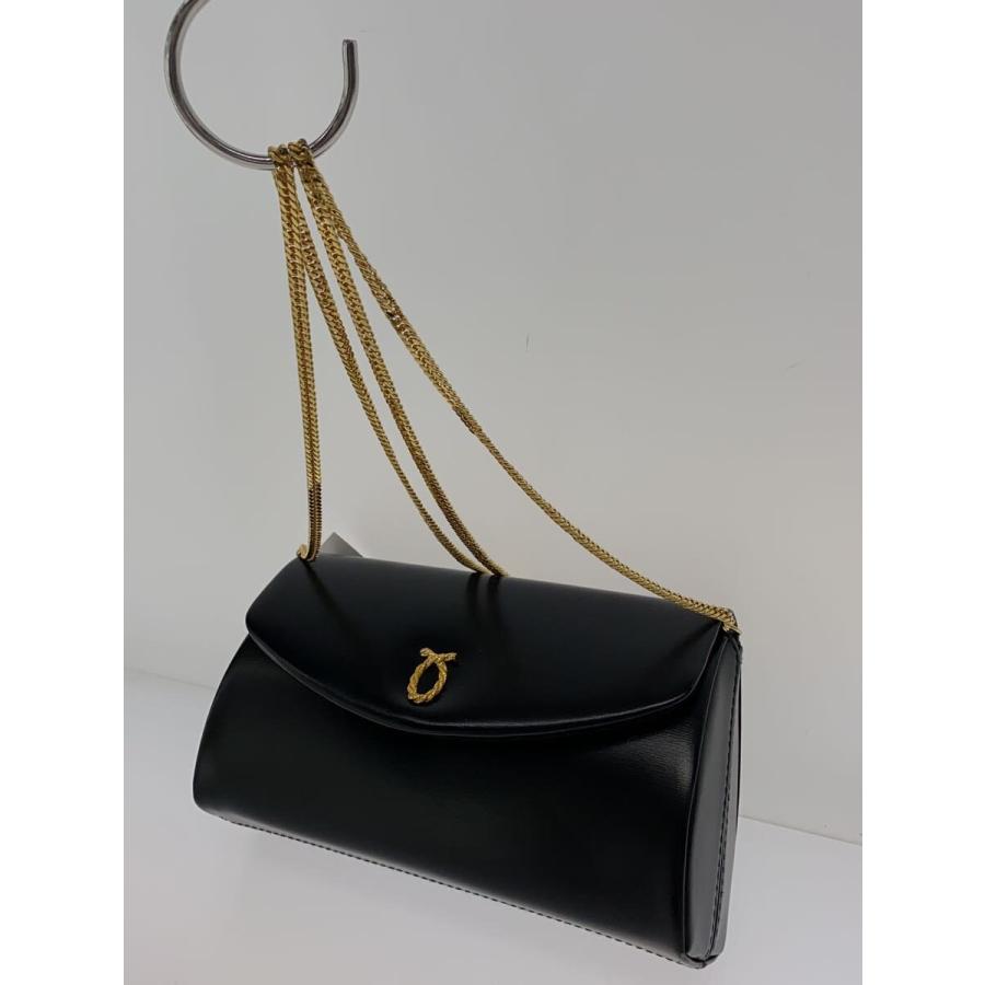 LAUNER LONDON◇ショルダーバッグ/レザー/BLK : セカンドストリート 