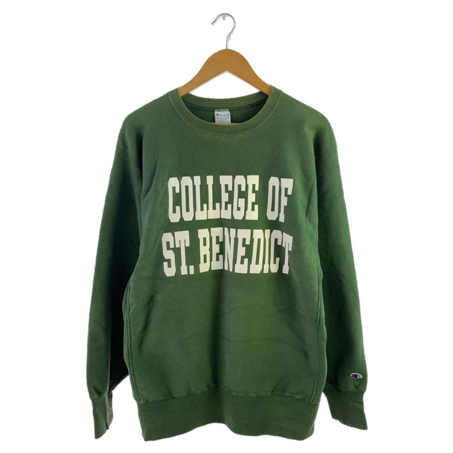 S*n様 90s championリバースウィーブスウェットXL/古着vinta Champion◇90s/リバースウィーブ/2段/スウェット/XL/コットン/GRN