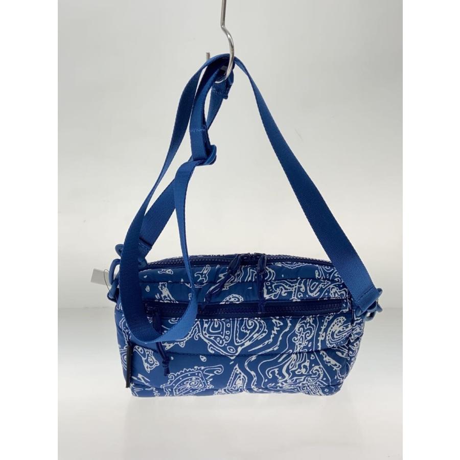 Supreme◇puffer side bag/22AW/ショルダーバッグ/BLU/ペーズリー