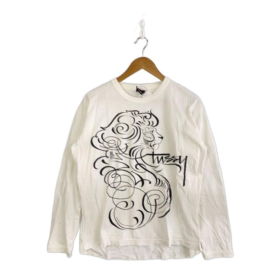 STUSSY◇ロンT/M/コットン/WHT : セカンドストリートYahoo!店 - 通販