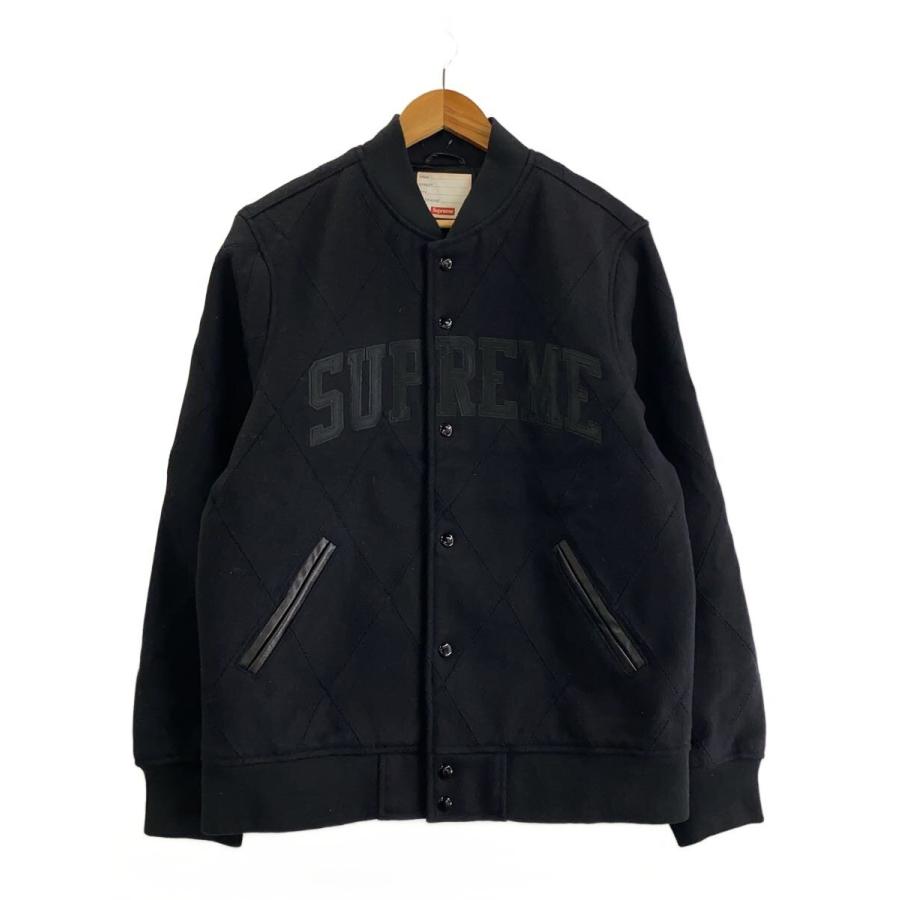 Supreme◇Harlequin Wool Varsity Jacket/スタジャン/L/ウール/BLK