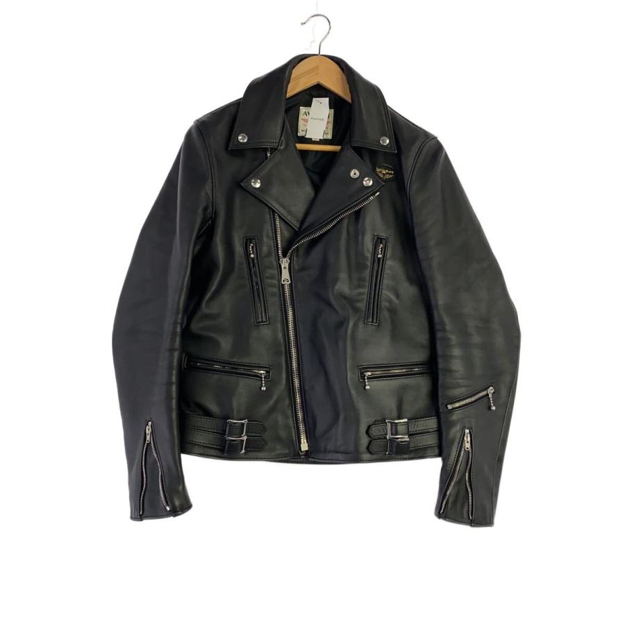 大人気 ルイスレザー LewisLeathers 黒ライトニングダブルライダース Lewis Leathers◇ライトニング/ダブルライダースジャケット/38/レザー