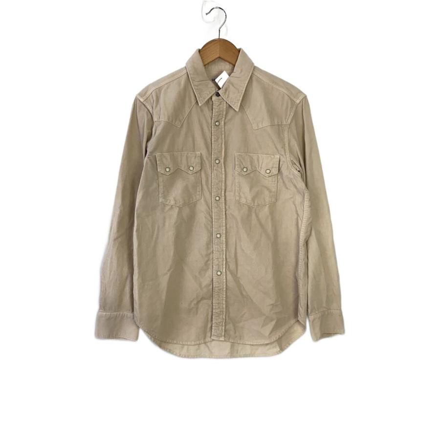 Ron Herman◇ウエスタンシャツ/長袖シャツ/S/コーデュロイ/CRM