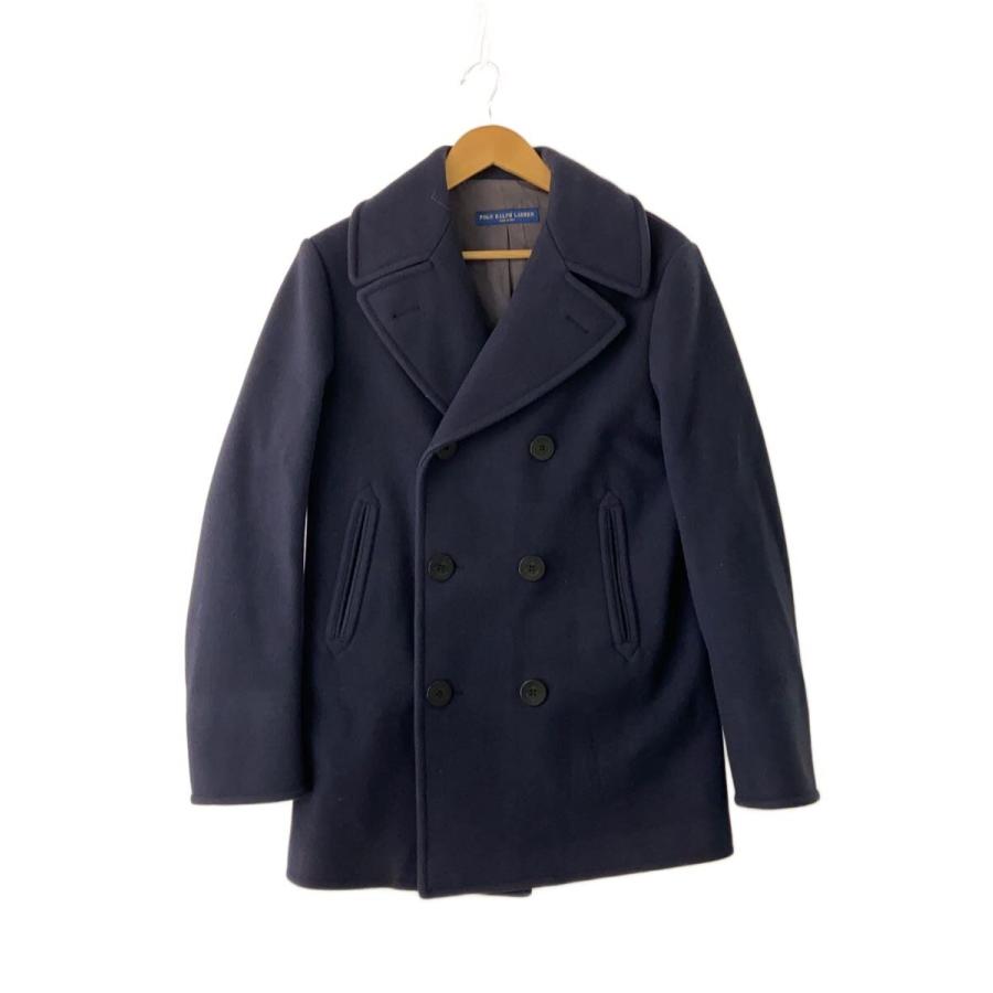 Polo by Ralph Lauren ブラック ピーコート M イタリア製 POLO RALPH LAUREN◇イタリア製/ピーコート/XS/ウール/NVY : セカンド