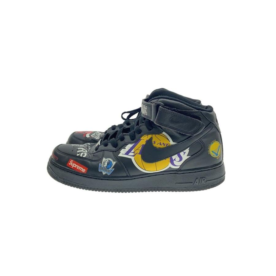 NIKE◇AIR FORCE 1 MID 07/エアフォースミッドシュプリーム/ブラック