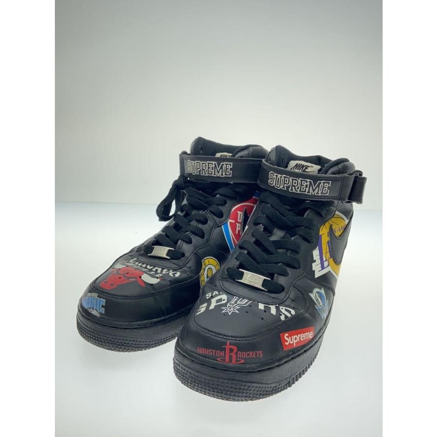 NIKE◇AIR FORCE 1 MID 07/エアフォースミッドシュプリーム/ブラック