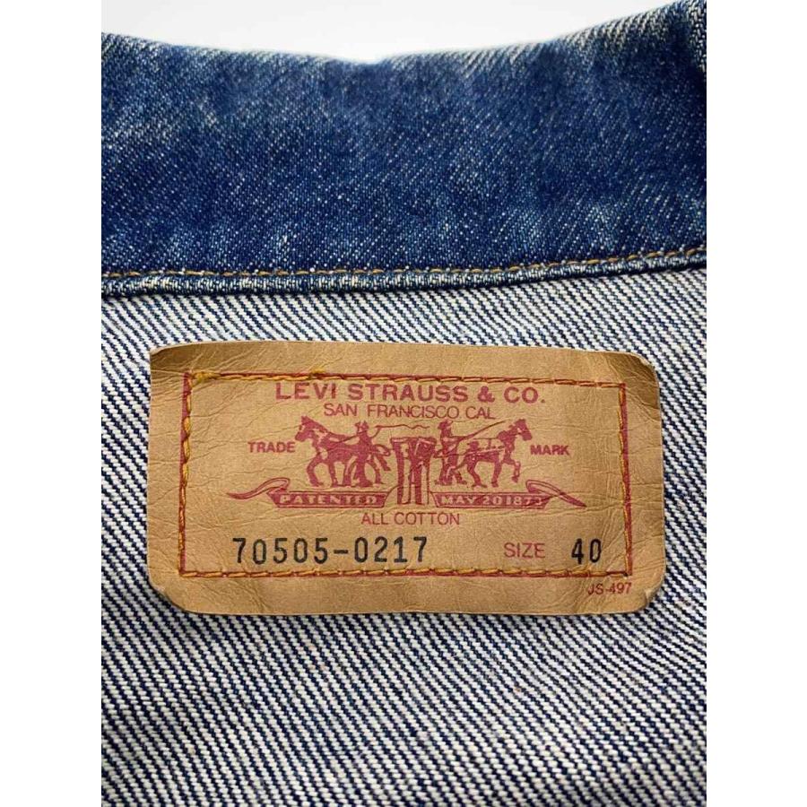 Levi's◇リーバイス/90s/Gジャン/4th/40/コットン/インディゴ/ブルー