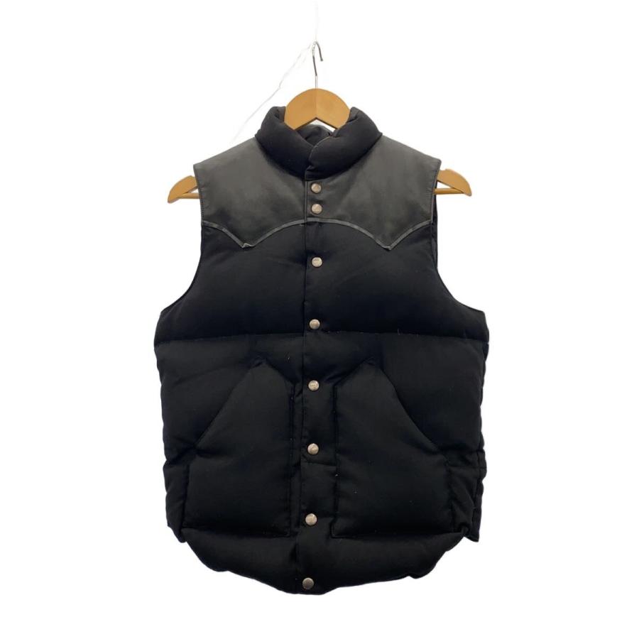 【美品】　Rocky Mountain Featherbed ダウンベスト Rocky Mountain Featherbed◇ダウンベスト/38/ウール/BLK/無地/450-452