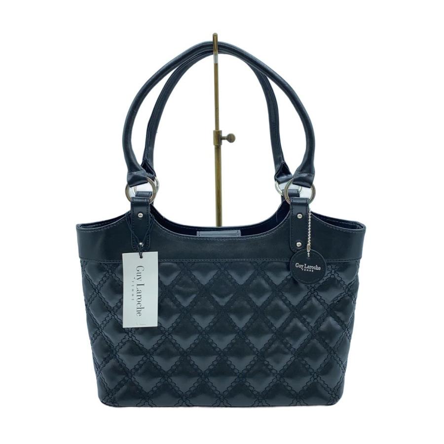 Guy Laroche◇トートバッグ/--/BLK : セカンドストリートYahoo!店
