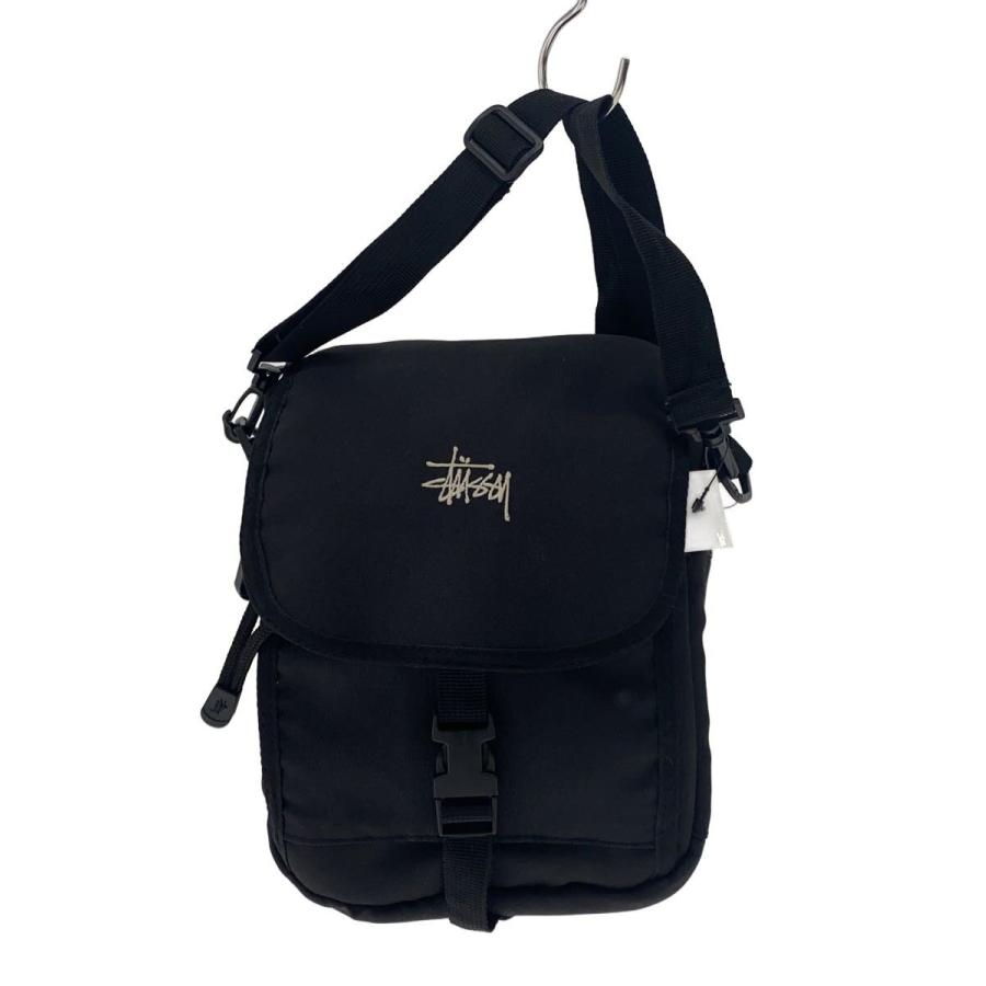Stussy ブラック ショルダーバッグ STUSSY◇ショルダーバッグ/ナイロン/BLK/無地 : セカンドストリート
