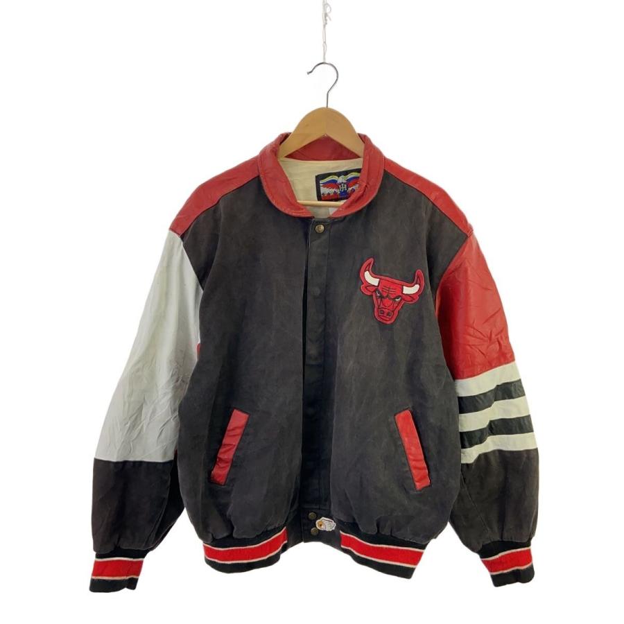 JEFF HAMILTON◇USA製/シカゴブルズ/スタジャン/XL : セカンド