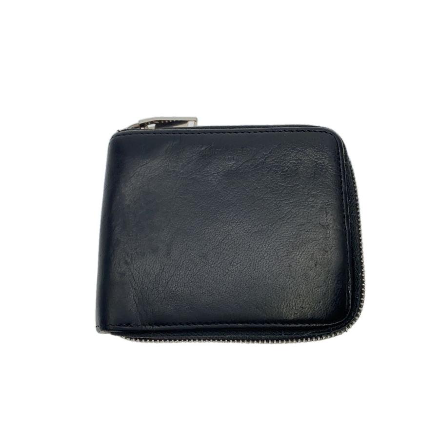 SAINT LAURENT◇2つ折り財布/レザー/BLK/メンズ/HPP418984 : セカンド