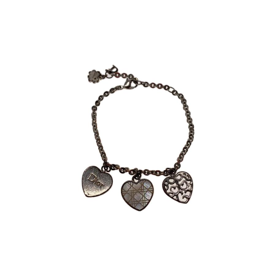 Christian Dior◇ハートチャームブレスレット/--/SLV/レディース Christian Dior◇ハートチャームブレスレット/--/SLV/レディース