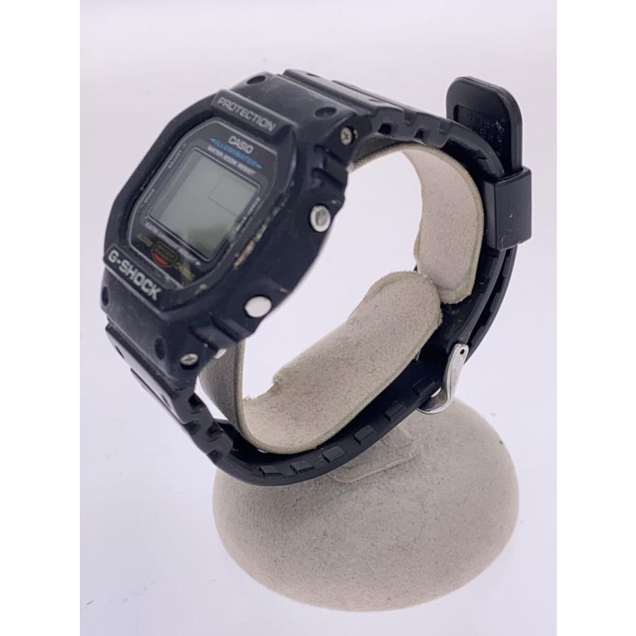 CASIO◇腕時計/デジタル/ラバー/BLK/BLK/DW-5600E/電池切れ
