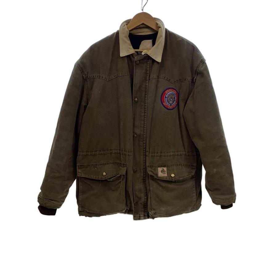Carhartt◇ジャケット/--/--/BRW/色褪せ/襟破れ/背面大穴/チョアコート