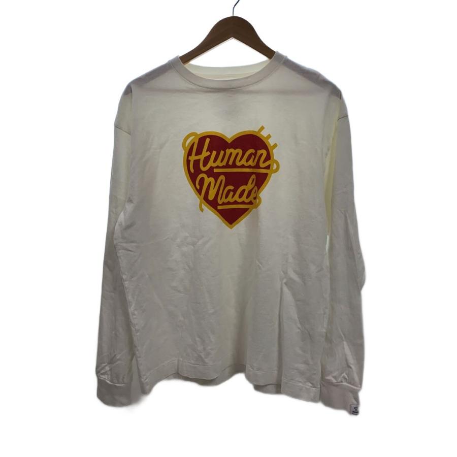 HUMAN MADE◇長袖Tシャツ/M/コットン/WHT/HM26CS007 : セカンド