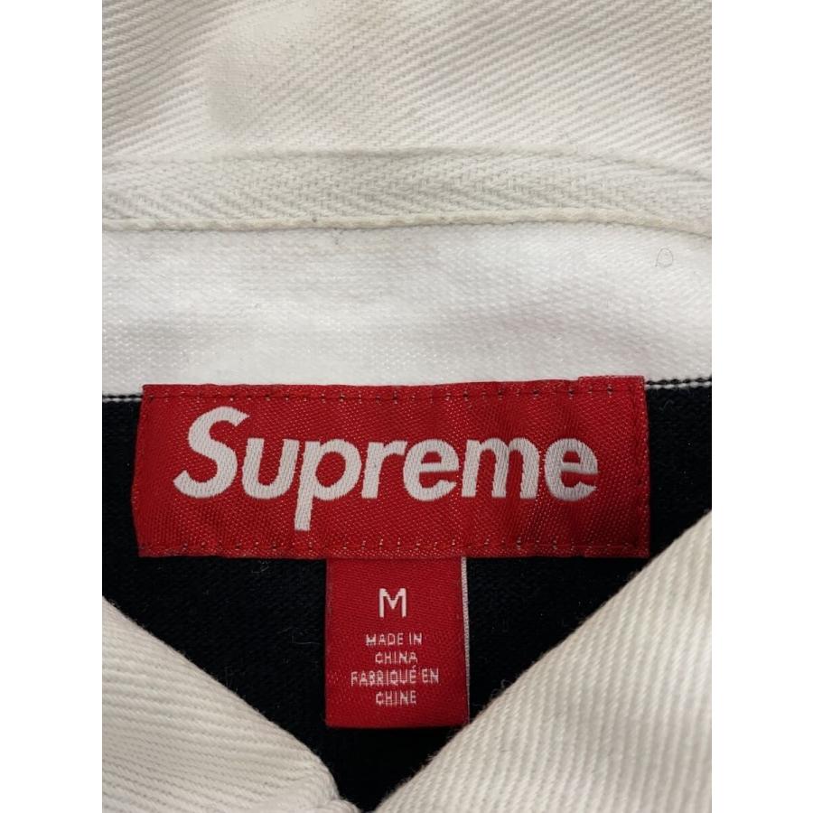 Supreme◆ポロシャツ/M/コットン/BLK/ボーダー_2