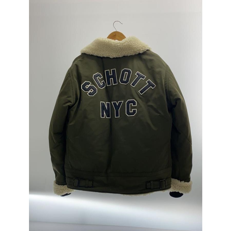 Schott◇URBAN B-3/フライトジャケット/L/ポリエステル/カーキ/3172026