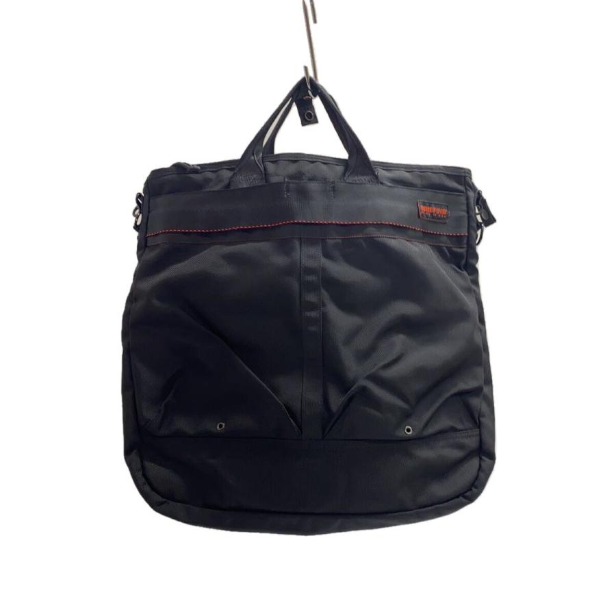 ミ*サ様 ブリーフィング ヘルメットバッグ MADE IN USA ショルダー付 BRIEFING◇ヘルメットバッグ/ナイロン/ブラック/無地/2WAY/MADE IN USA