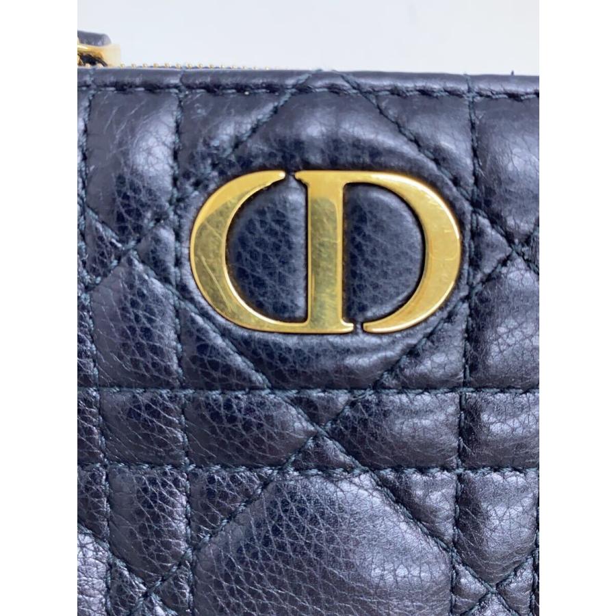 Christian Dior◇2つ折り財布/レザー/ブラック/レディース/98-MA-1203 
