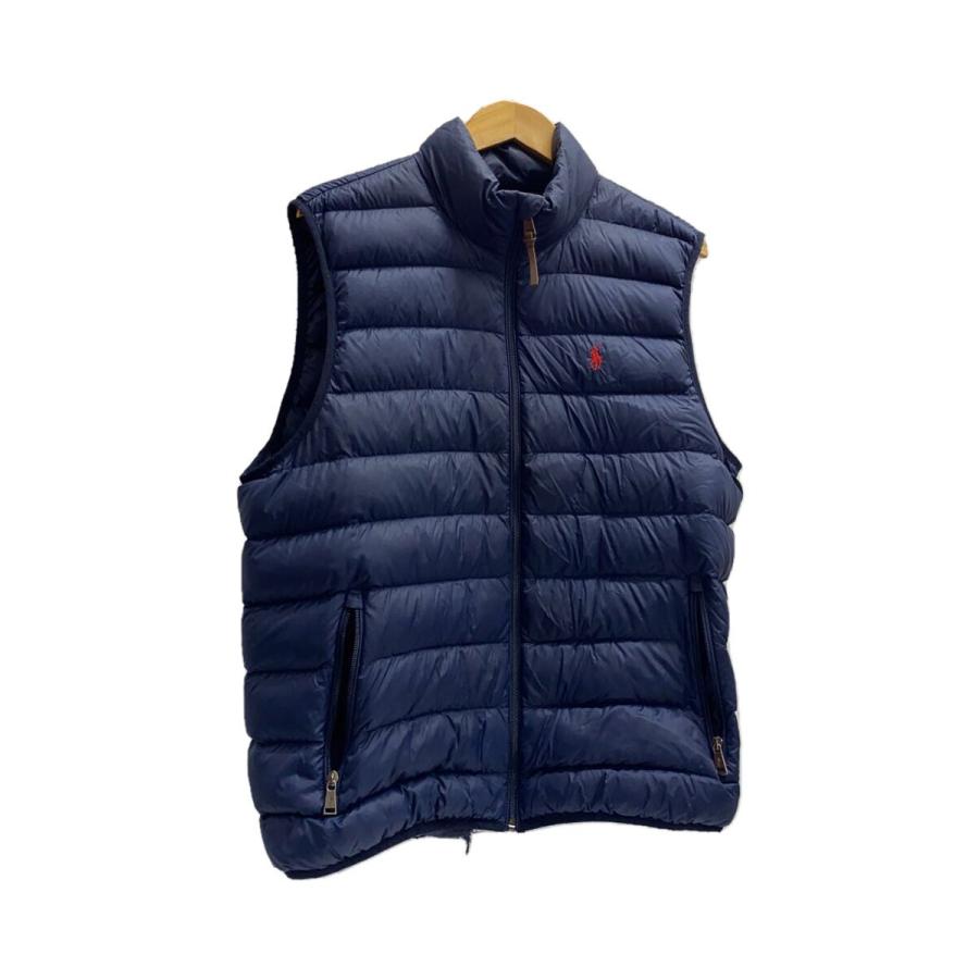 POLO RALPH LAUREN◇ダウンベスト/L/ナイロン/ネイビー : セカンド