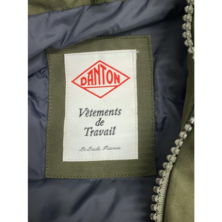 DANTON◇ダウンジャケット/40/ポリエステル/カーキ/ファー欠品/JD-8634
