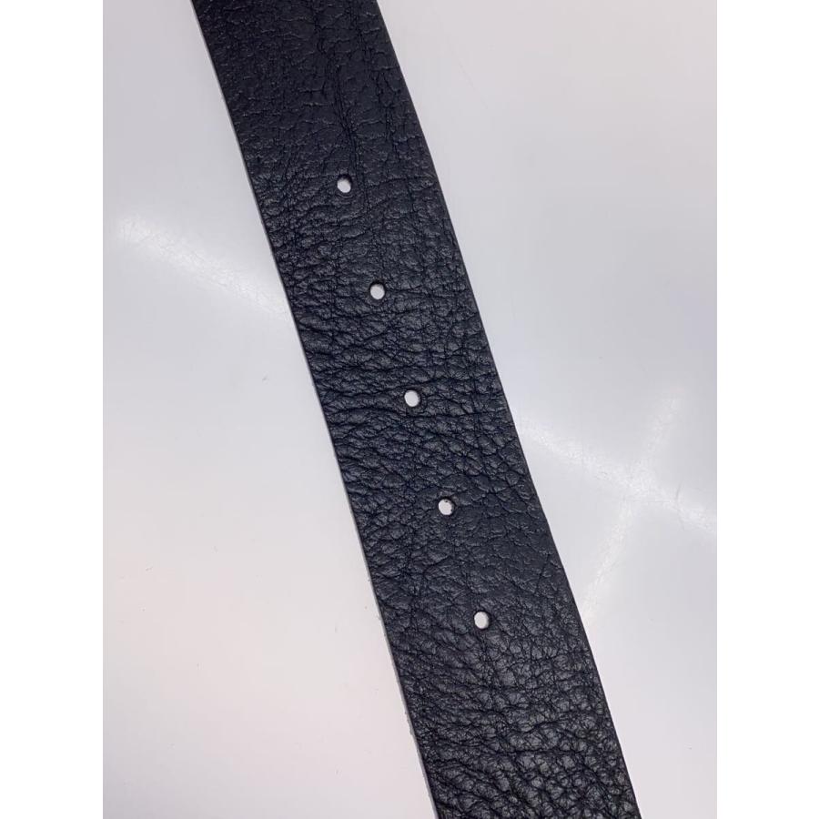 最終価格〙GUCCI バックル268236　カラー:ブラック GUCCI◇クレストバックル/ベルト/レザー/ブラック/無地/メンズ