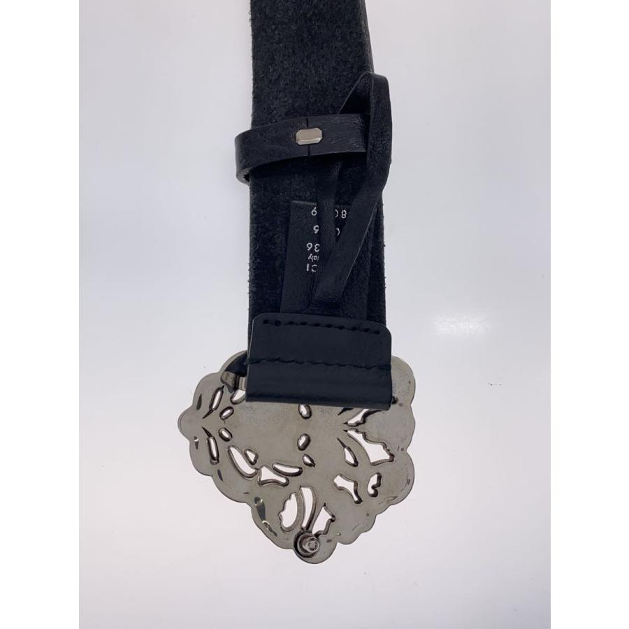 最終価格〙GUCCI バックル268236　カラー:ブラック GUCCI◇クレストバックル/ベルト/レザー/ブラック/無地/メンズ