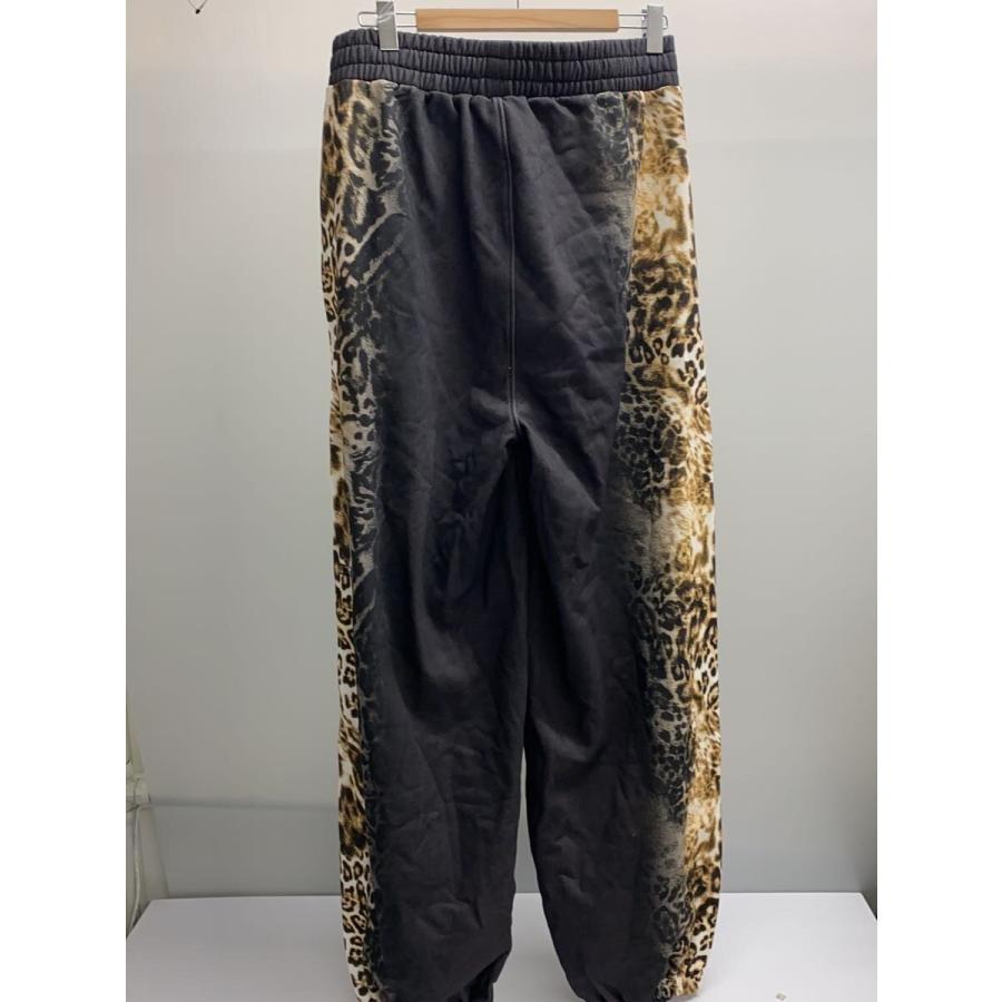 MOWALOLA × ksubi / TRAKPANT BLACK CHEETAH/L/コットン/ブラック/アニマル MOWALOLA◇TRAKPANT BLACK CHEETAH/L/コットン/ブラック/アニマル