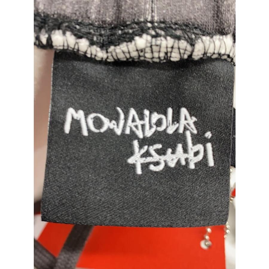 MOWALOLA◇TRAKPANT BLACK CHEETAH/L/コットン/ブラック/アニマル