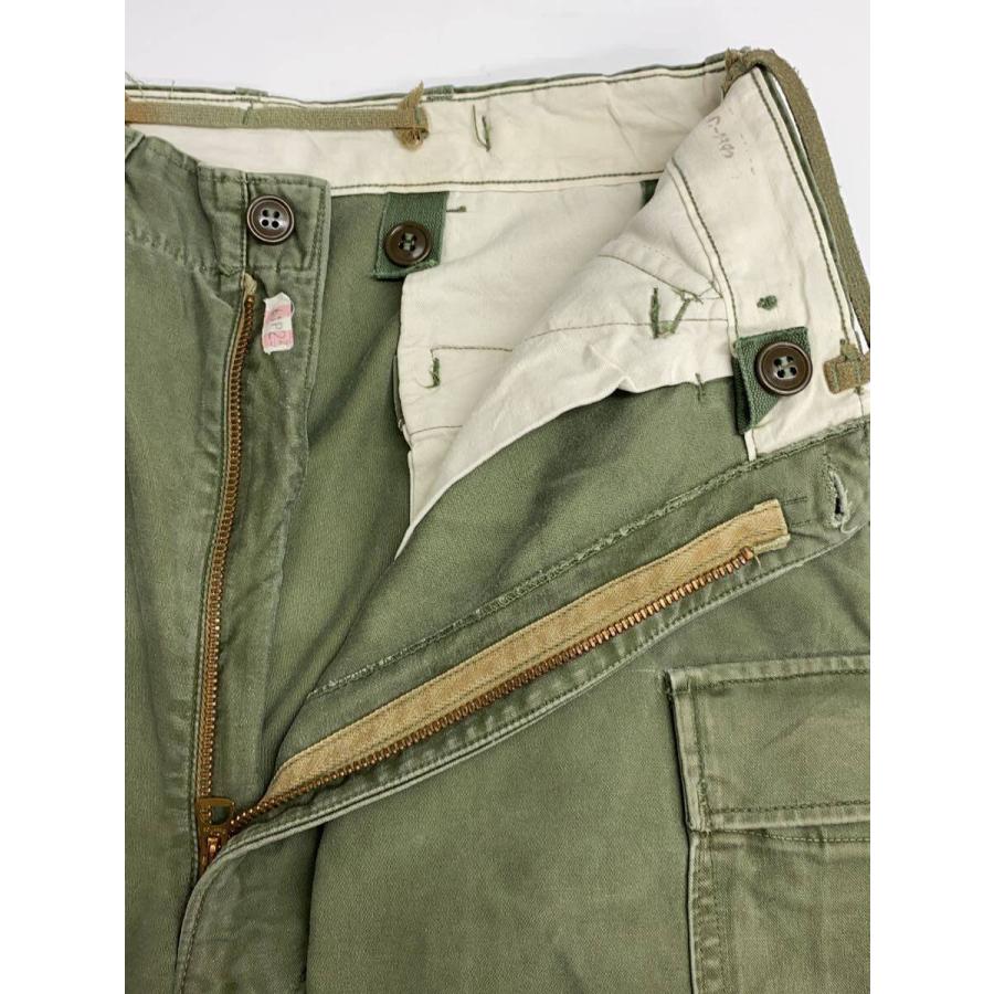 US.ARMY◇カーゴパンツ/M-1951/50s/コットン/カーキ/PRENTICEジッパー