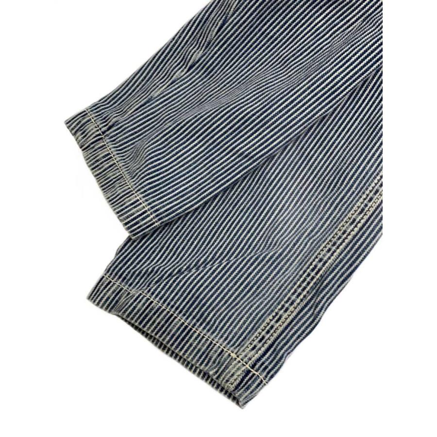 45rpm◇カバーオール/3/コットン/インディゴ/ストライプ : セカンド