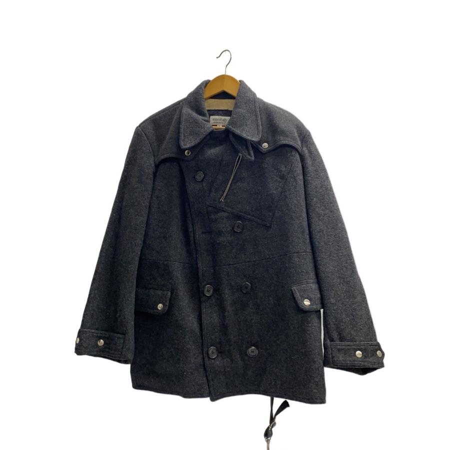MONITALY◇ジャケット/L/ウール/グレー/無地/MADE IN USA/ボタン欠品 