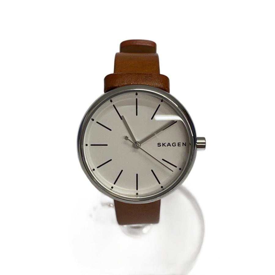 SKAGEN◇クォーツ腕時計/アナログ/ブラウン/SKW2594 : セカンド
