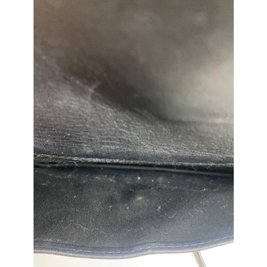 DIESEL◇ショルダーウォレット/レザー/ブラック/無地 : セカンド