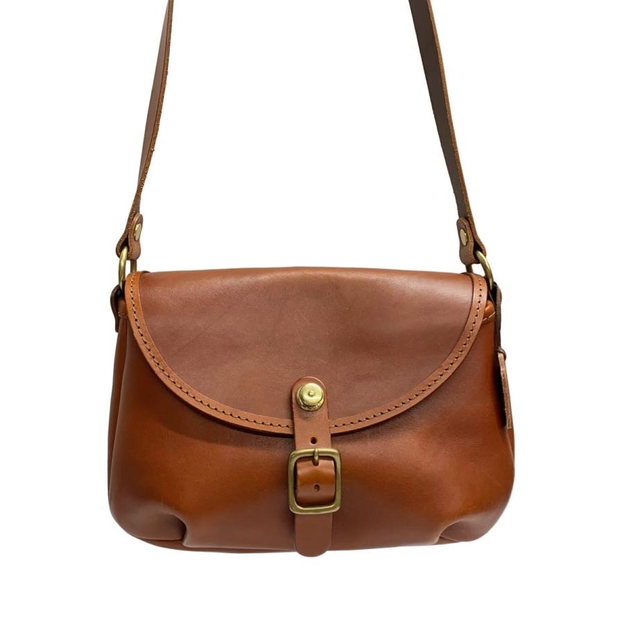 HERZ◇ショルダーバッグ/レザー/ブラウン/無地/CK-20 : セカンド