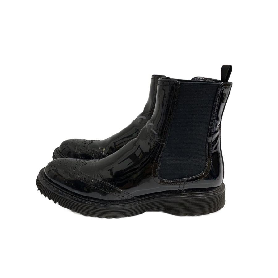 PRADA ブラック サイドゴアブーツ PRADA◇サイドゴアブーツ/--/ブラック/エナメル : セカンドストリート