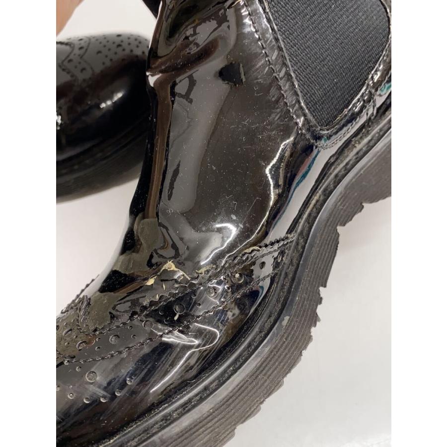 PRADA ブラック サイドゴアブーツ PRADA◇サイドゴアブーツ/--/ブラック/エナメル : セカンドストリート