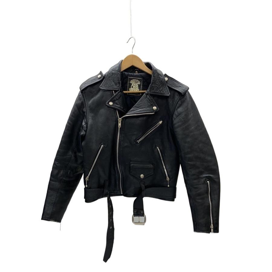 666 Leather Wear ダブルライダース36 ブラック　期間限定価格 666 Leather Wear◇ダブルライダースジャケット/36/レザー/ブラック