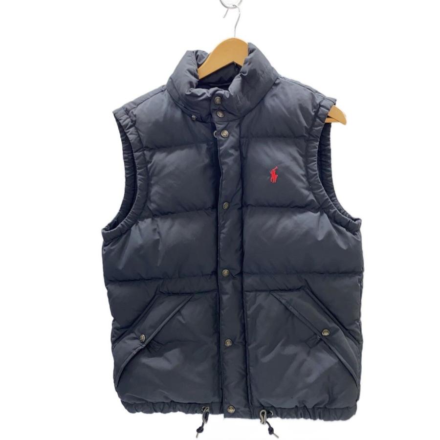 polo ralph lauren ダウンベスト POLO RALPH LAUREN◇ダウンベスト/S/ポリエステル/ブラック
