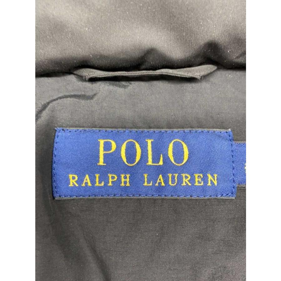 POLO RALPH LAUREN◇ダウンベスト/S/ポリエステル/ブラック