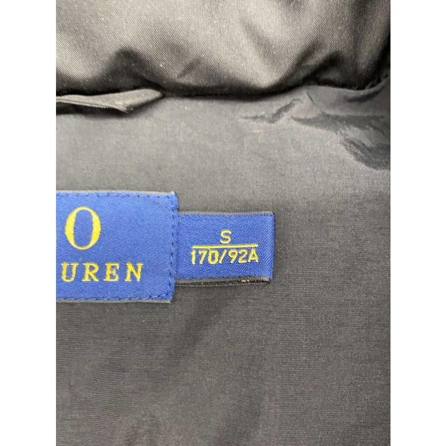 POLO RALPH LAUREN◇ダウンベスト/S/ポリエステル/ブラック
