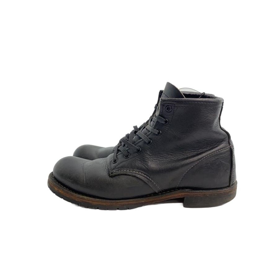 RED WING◇BECKMAN ROUND BOOTS/レースアップブーツ/25cm/BLK/9014 