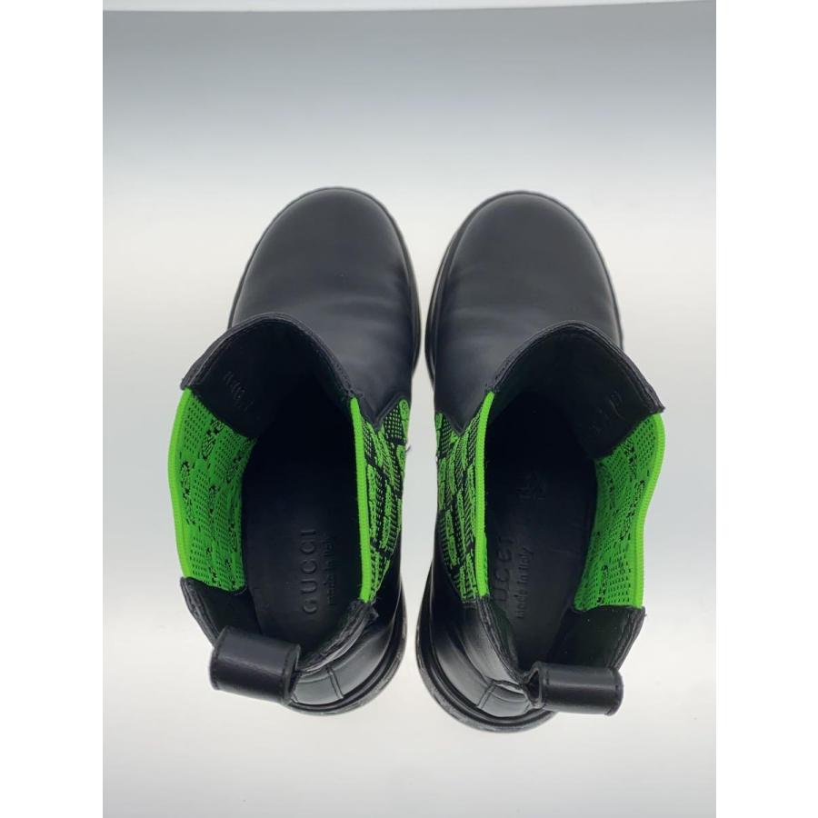 GUCCI◇22AW/GGジャージーサイドゴアブーツ/サイドゴアブーツ/UK7/BLK